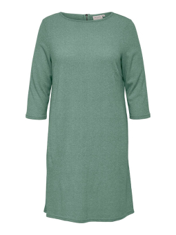MARTHA - Grå jersey kjole med struktur