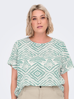 CARVICA - Plus Size Bluse fra Only Carmakoma