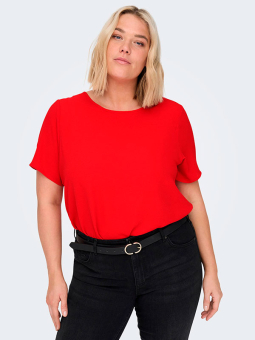 CARVICA - Plus Size Bluse fra Only Carmakoma