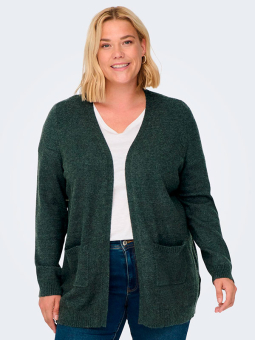 Only Carmakoma ESLY - Grå meleret stik cardigan