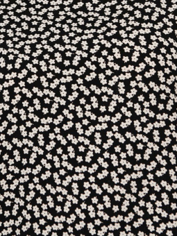 Only Carmakoma Sort viskose bluse med blomsterprint 