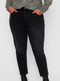 Car AUGUSTA - Sorte strækbar jeans i bomulds twill