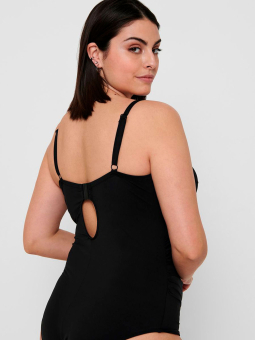 Only Carmakoma ELLY - Sort badedragt med shape effekt