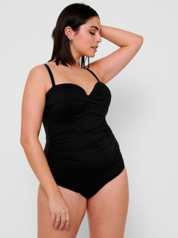 Only Carmakoma ELLY - Sort badedragt med shape effekt