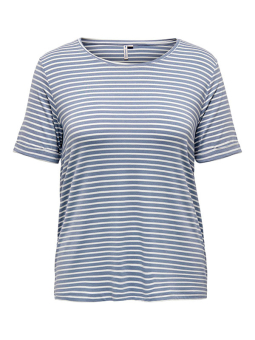 Only Carmakoma NANNA -  Stribet T-shirt  