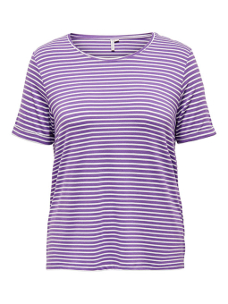 Only Carmakoma NANNA -  Stribet T-shirt  