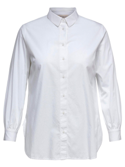 Only Carmakoma Hvid bomulds skjorte