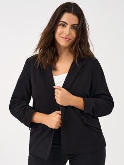 SANIA - Sort strækbar blazer