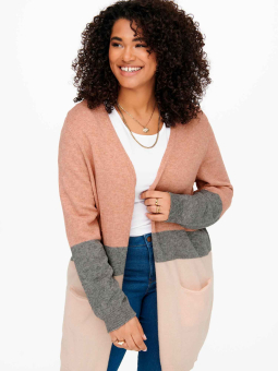 ESLY - Beige strik cardigan