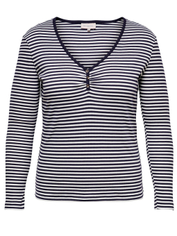 Only Carmakoma Cartine - Mørkeblå stribet bluse