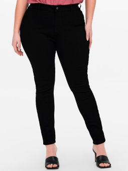 Carlaola - Sorte strækbar denim leggings