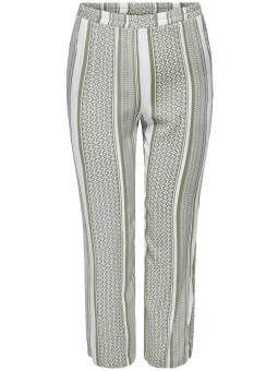 Cartime - Sort 3/4 leggings med hvid print i bomulds jersey