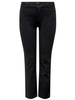 Only Carmakoma Car AUGUSTA - Sorte strækbar jeans i bomulds twill