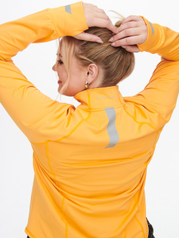 Only Carmakoma ONP EAN - Orange trænings trøje med reflekser