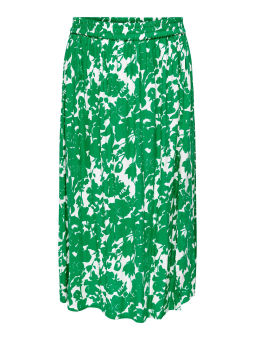 Only Carmakoma Car GRETHA - Lang viskose nederdel med det smukkeste grønne print