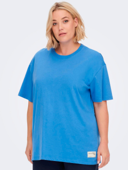 Car MIKO - Sort meleret bomulds T-shirt med cool print