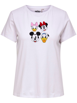 Only Carmakoma Hvid T-shirt med fint Disney motiv