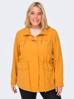 Only Carmakoma NEWSTARLINE - Orange-gul overgangs jakke