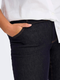 Only Carmakoma WILLY - Mørkeblå jeans med stræk, benlængde 34