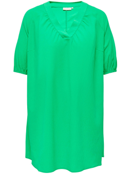 Only Carmakoma DENDA - Grøn knælang kjole med v-hals