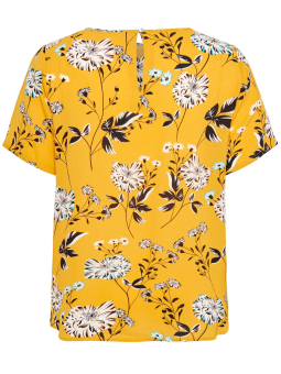 Only Carmakoma LUXMIE - Gul bluse med blomster print