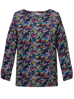 Only Carmakoma AYANA - Bluse i blomstret viskose