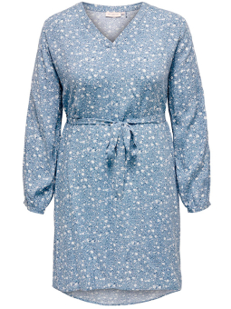 VIOLETTI - Sort bluse med 3/4 ærmer og hvidt print