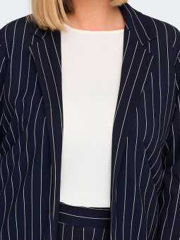Only Carmakoma SANIA - Blå blazer med hvide striber