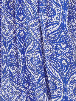 Only Carmakoma SONYA - Let kjole i blåt og hvidt mønster