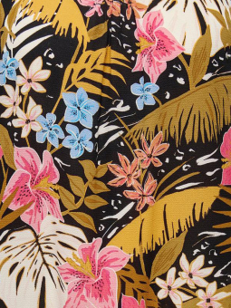 Only Carmakoma LUXODA - Sort kjole med blomsterprint