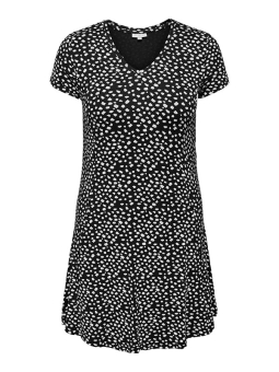 VICTORA - Grøn bluse i 2 lag med leopardprint