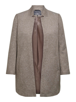 Only Carmakoma SOHO - Lys brun jakke med blazer look