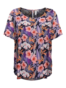 Only Carmakoma NOVA - Viskose bluse med blomster print
