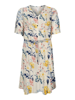 NOVA - Marieblå skjorte kjole med blomster