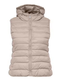 Only Carmakoma NEW TAHOE - Lys vatteret vest med hætte