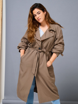 CARCHLOE - Plus Size Frakke fra Only Carmakoma