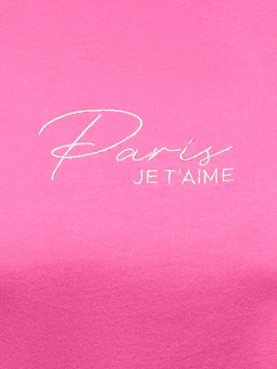 Only Carmakoma PARISSO - Pink T-shirt i økologisk bomuld