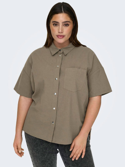 CARHARLOW - Plus Size Skjorte fra Only Carmakoma