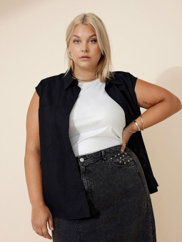 CARCAROLYN - Plus Size Skjorte fra Only Carmakoma