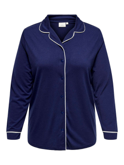 CARNIGHT - Plus Size Natbluse fra Only Carmakoma
