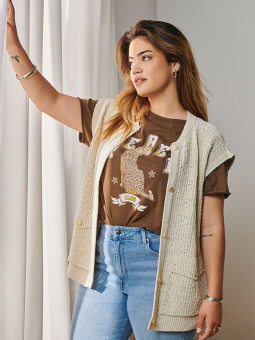 CARCELESTE - Plus Size Vest fra Only Carmakoma