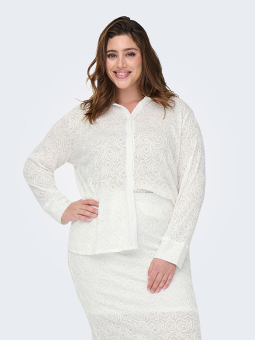 CARROSIL - Plus Size Skjorte fra Only Carmakoma