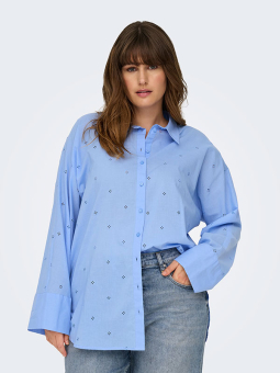 CARNEW - Plus Size Skjorte fra Only Carmakoma