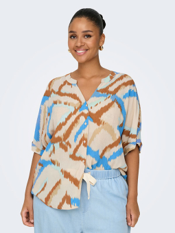 CARROWA - Plus Size Bluse fra Only Carmakoma