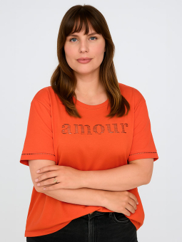 CARANNIE - Plus Size T-shirt fra Only Carmakoma