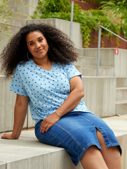 WILLA - Plus Size Nederdel fra Zhenzi
