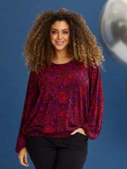 DELL - Plus Size Bluse fra Zhenzi