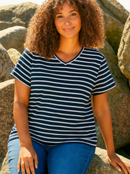 ALBERTA - Plus Size T-shirt fra Zhenzi