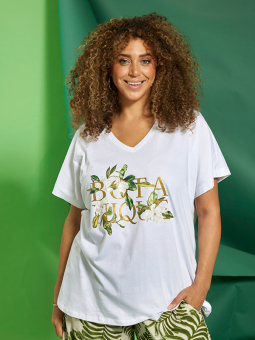 ZH-LEIA - Plus Size T-shirt fra Zhenzi