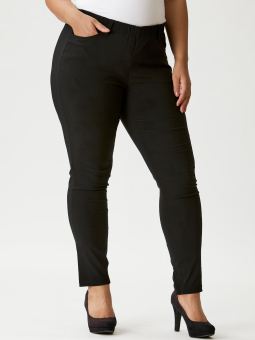 Carlaola - Sorte strækbar denim leggings